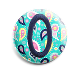 Colorful Paisley INTERCHANGEABLE EMBROIDERED button