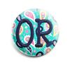 Colorful Paisley INTERCHANGEABLE EMBROIDERED button