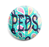 Colorful Paisley INTERCHANGEABLE EMBROIDERED button