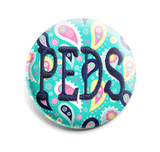 Colorful Paisley INTERCHANGEABLE EMBROIDERED button