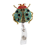 Blue Ladybug Sparkle and Shine Rhinestone Badge Reel