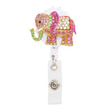 Elephant Sparkle and Shine Rhinestone Badge Reel