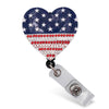 USA Heart Sparkle And Shine Badge Reel