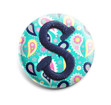 Colorful Paisley INTERCHANGEABLE EMBROIDERED button