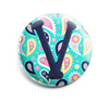 Colorful Paisley INTERCHANGEABLE EMBROIDERED button