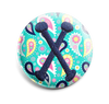 Colorful Paisley INTERCHANGEABLE EMBROIDERED button