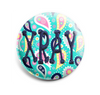 Colorful Paisley INTERCHANGEABLE EMBROIDERED button