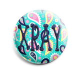 Colorful Paisley INTERCHANGEABLE EMBROIDERED button