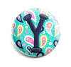 Colorful Paisley INTERCHANGEABLE EMBROIDERED button