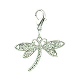 Dragonfly Sparkle and Shine Rhinestone Badge Reel